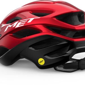 Met Estro MIPS Black Red Metallic Glossy - Casco per bici da corsa